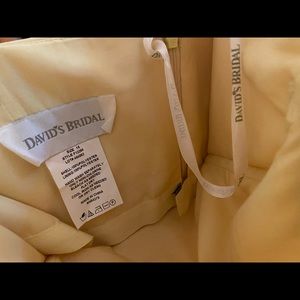 David’s Bridal strapless Bridesmaid Dress